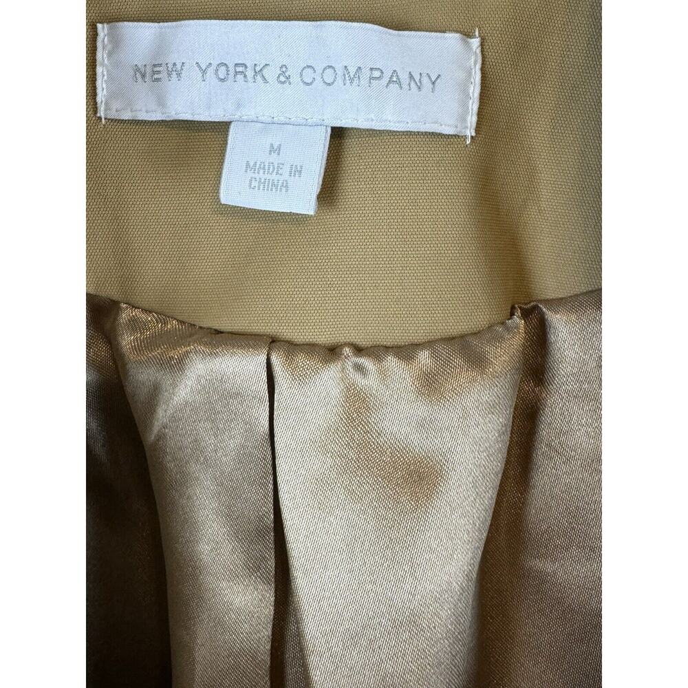 New York & Co Cape Tan M academia Preppy fantasy professional outdoor 63-16 - Picture 16 of 16